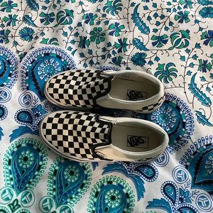 kids checkered vans